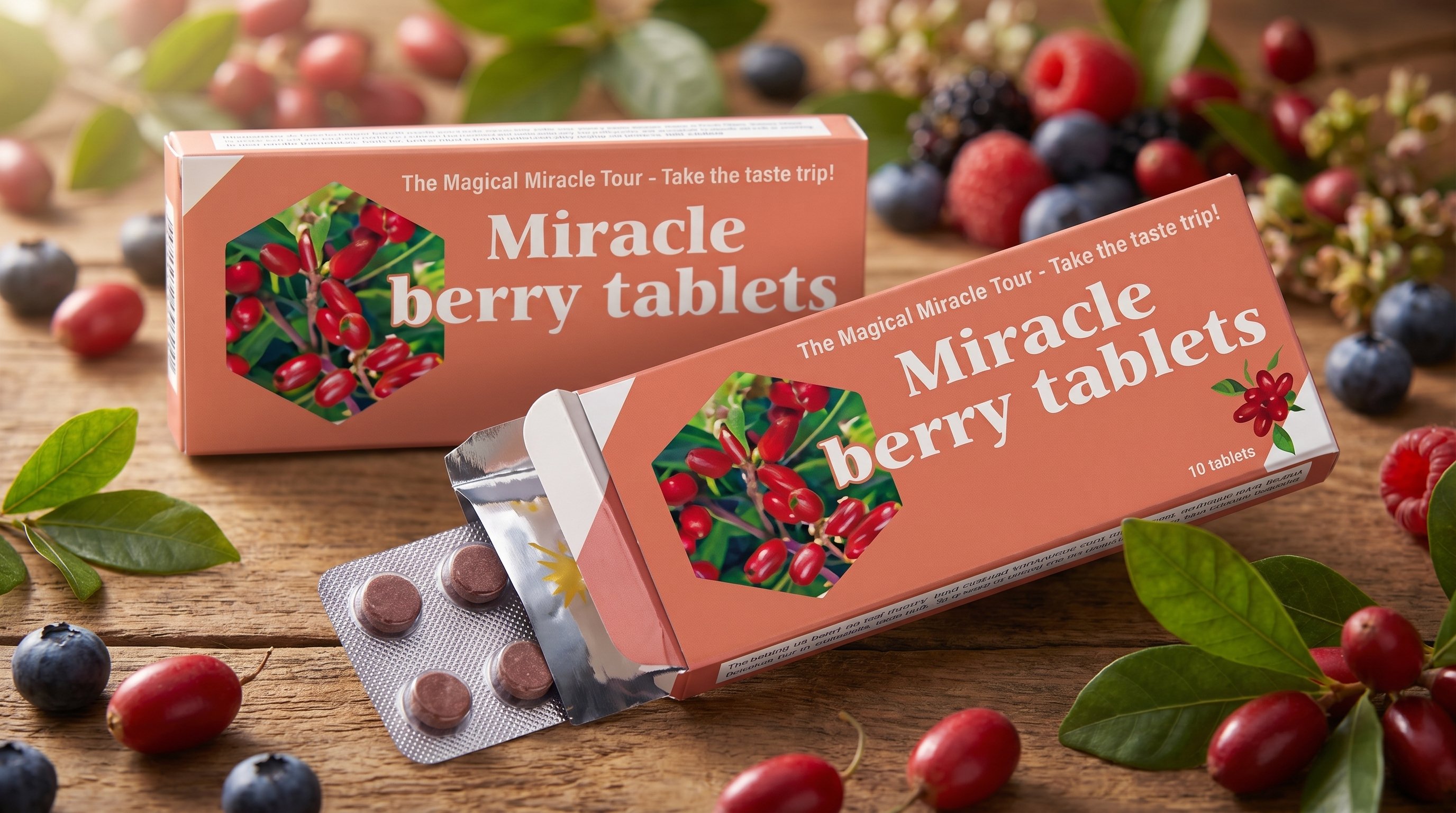 UK Miracle Berry Tablets Packaging
