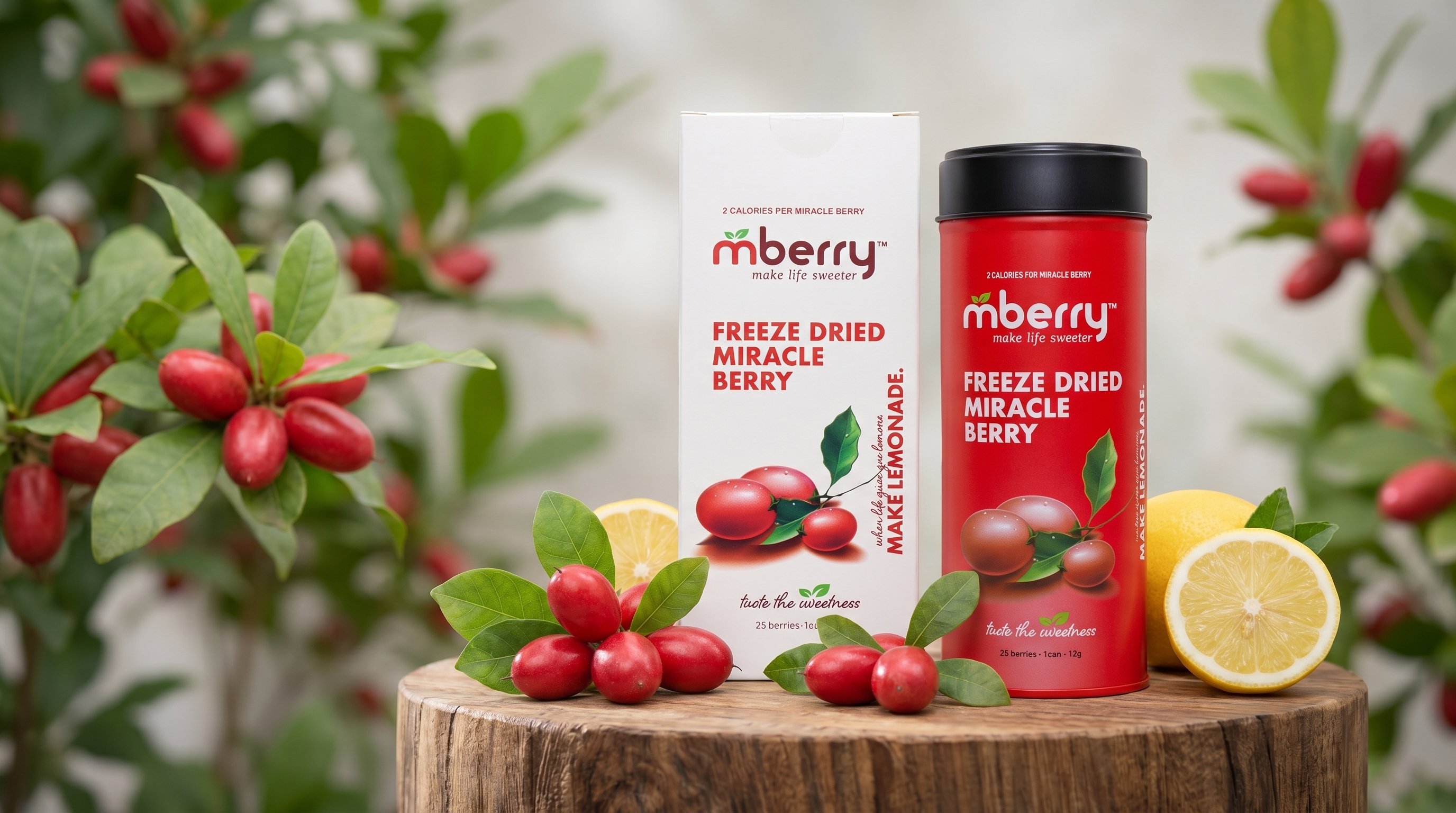 USA mberry Freeze Dried Can and Box