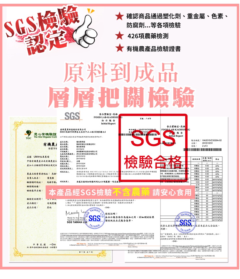 森郁農科 認證與專利
