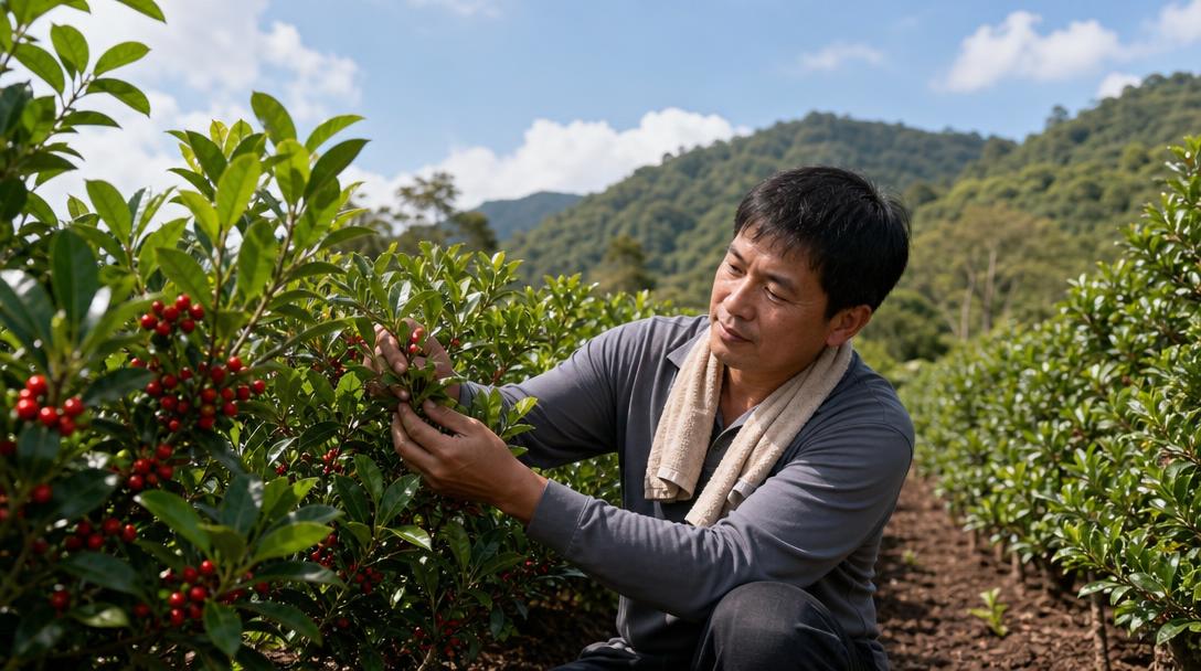 台灣神秘果農場，種植在亞熱帶氣候環境中的神秘果植株與鮮紅果實
